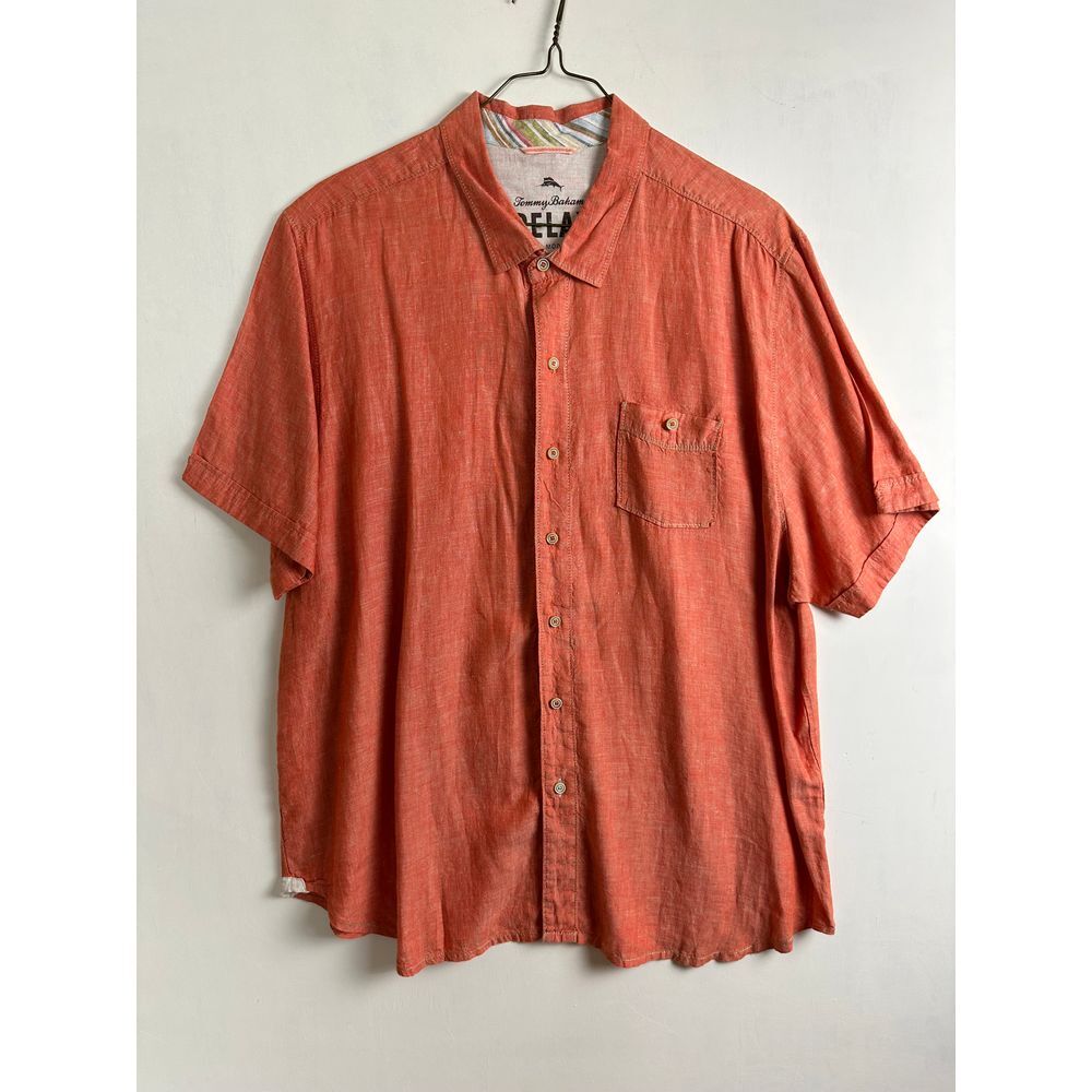 Tommy Bahama Men's‎ Button Down Shirt 2XL Relax 100% Linen